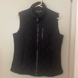 Black zippered vest
